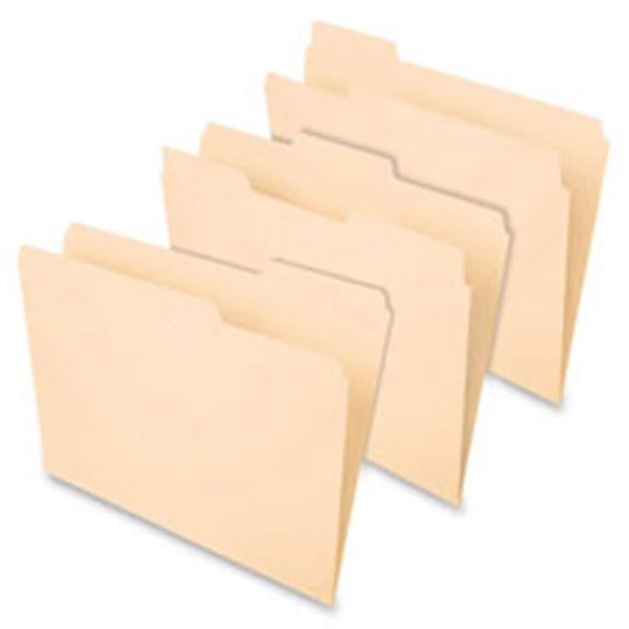 1 by 3 Cut Reinf Top Tab Manila File Folders - Manila