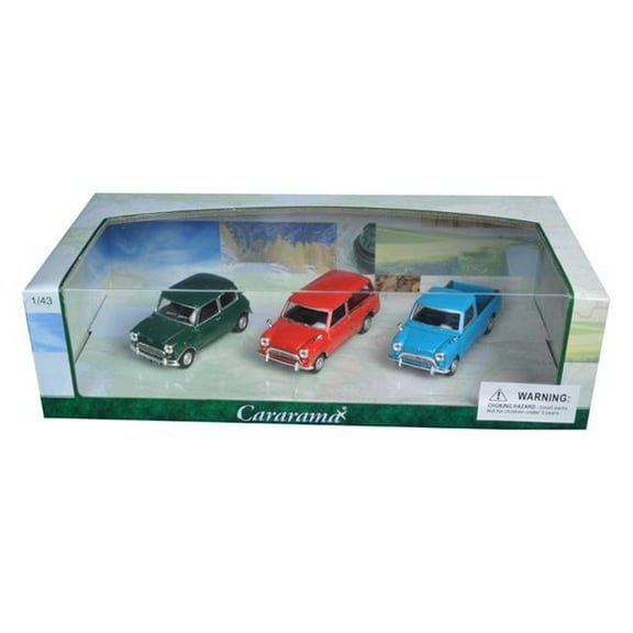1 by 43 Diecast Mini Cooper 3pc Gift Set Model Cars