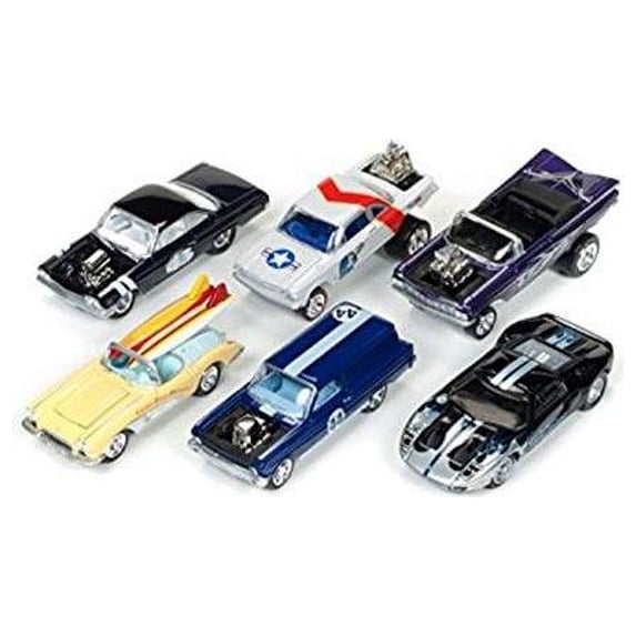 1 by 64 2017 Street Freaks Release 1B Diecast Model Cars - Set of 6