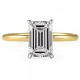 thumbnail image 1 of 1 carat Emerald Cut Diamond Engagement Ring F VS2 Lab Created Lab Grown 14K, 1 of 4