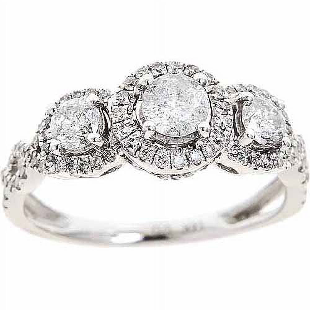 1-carat T.w. Round White Diamond 14-cara