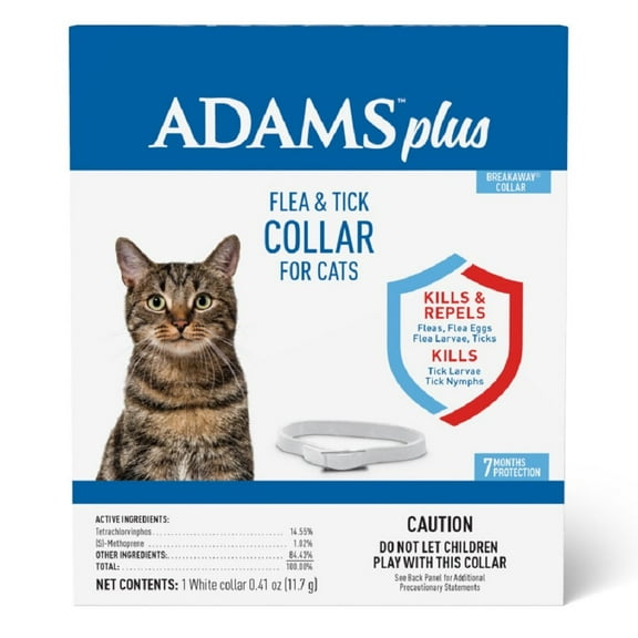 1 count Adams Plus Flea and Tick Collar for Cats