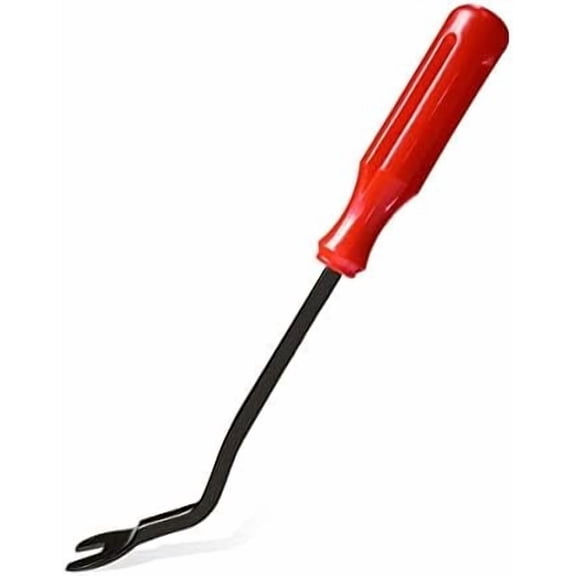 1 count Fastener Remover Panel Door Window Tool Clip Puller Rivet Auto Trim for Trim Panels, Plastic and Metal Clips, Door Panels (Red)