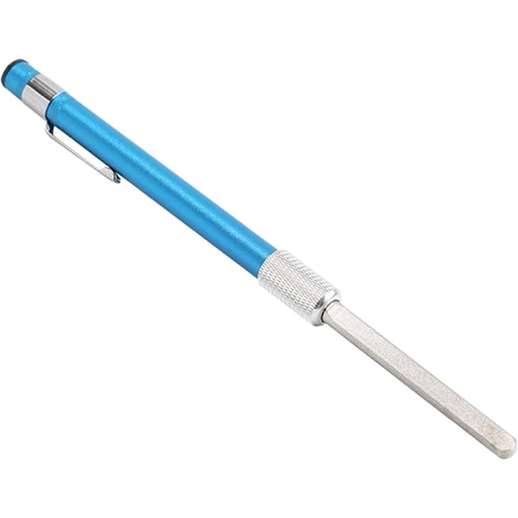 1 count Glass File for Chipped Glass Encrusted Metal Grit Repair Tool Save Files Filler Chip Repair Cemented Carbide Smoothing Tool (Blue)