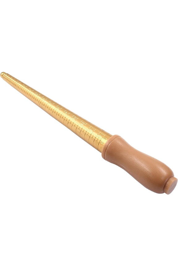 1 count  Ring Sizing Measuring Tool, Sizes 1-13 Plastic Ring Sizer Mandrel Ring Gauges for Accurate Measurements Orange Ring Stick Mandrel  Sizing for  Making