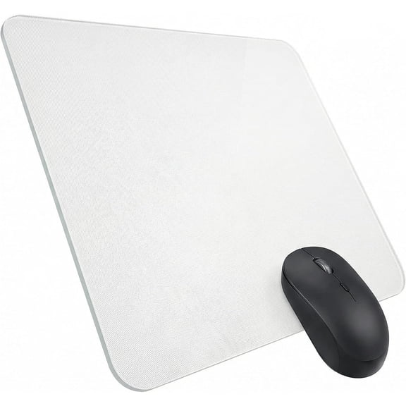 1 count Tempered Glass Pad, Gaming Office 3.2mm Thick Glasspad,Durable Hard Mousepad with Non-Slip Base,Clear Pad for Laptop (13.8"x10.2")