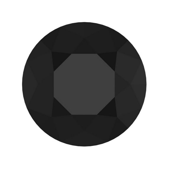 1 ct 6.5mm Round Cut VVS1 Natural Black Onyx December Birthstone
