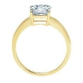 thumbnail image 1 of 1 ct Asscher Cut Simulated Blue Diamond Solitaire Engagement Ring for Women in 18K Yellow Gold, 1 of 2