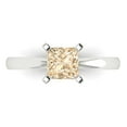 thumbnail image 1 of Solitaire Engagement Ring for Women - 1ct Natural Morganite in 14K White Gold Promise Ring, 1 of 8
