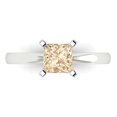 thumbnail image 1 of Solitaire Engagement Ring for Women - 1ct Natural Morganite in 14K White Gold Promise Ring, 1 of 8