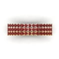 thumbnail image 1 of 1 ct Brilliant Round Cut Natural Garnet 18K White/Rose/Yellow Gold Stackable Band SZ 6.5, 1 of 6