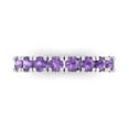 thumbnail image 1 of 1 ct Brilliant Round Cut Simulated Alexandrite 18K White Gold Stackable Band SZ 6.5, 1 of 6