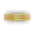 thumbnail image 1 of 1 ct Brilliant Round Cut Simulated Yellow Diamond 18K White/Rose/Yellow Gold Stackable Band SZ 7.5, 1 of 6