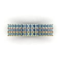 thumbnail image 1 of 1 ct Brilliant Round Cut Synthetic Moissanite 14k White/Rose/Yellow Gold Stackable Band SZ 10.75, 1 of 6