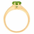 thumbnail image 1 of 1 ct Heart Cut Natural Peridot Solitaire Engagement Ring for Women in 18K Yellow Gold, 1 of 2