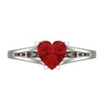 thumbnail image 1 of Clara Pucci 14K White Gold Solid Gold Tourmaline Solitaire Anniversary Ring for Women - 1 cttw Heart Cut, 1 of 8
