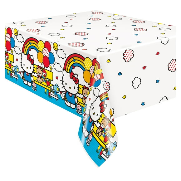 1 ct. Hello Kitty Plastic Table Cover 54" x 84", 1ct