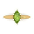 thumbnail image 1 of Clara Pucci 14K Yellow Gold 1ct Peridot Solitaire Ring for Women, 1 of 7
