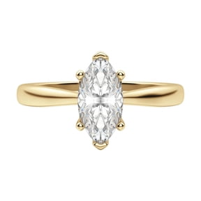 1 ct Marquise cut Lab Grown Diamond Engagement Ring 14k Yellow Gold All Size
