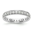 thumbnail image 1 of 1 ct Natural Diamond Antique/Vintage Style Eternity Wedding Band Ring in 14K White Gold, 1 of 5