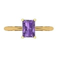 thumbnail image 1 of Clara Pucci 14K Yellow Gold 1ct Alexandrite Solitaire Ring for Women, 1 of 8