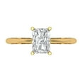 thumbnail image 1 of Clara Pucci 14K Yellow Gold Solid Gold Clear Solitaire Anniversary Ring for Women - 1 cttw Radiant Cut, 1 of 8
