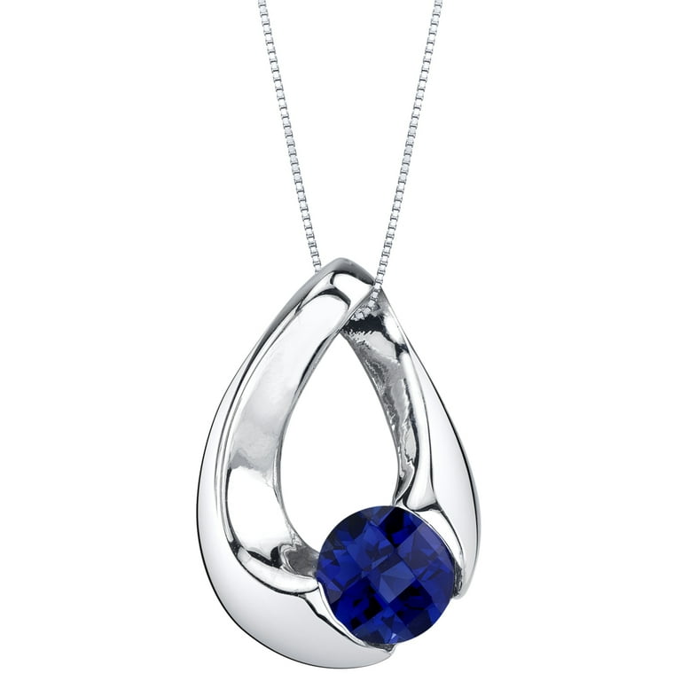 1 carat sale sapphire necklace
