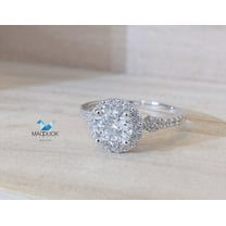 1 cts. Cubic Zirconia / Sterling Silver 925 Ring / Rhodium plated Nickel-Free / MadDuckJewels RG1735 / Thailand Jewelry