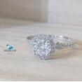 thumbnail image 1 of 1 cts. Cubic Zirconia / Sterling Silver 925 Ring / Rhodium plated Nickel-Free / MadDuckJewels RG1735 / Thailand Jewelry, 1 of 3