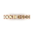 thumbnail image 1 of 1 ctw Wedding Band for Women - 14K Rose Gold Yellow Moissanite Stackable Eternity Ring, 1 of 6
