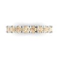 thumbnail image 1 of 1 ctw Wedding Band for Women - 14K White Gold Natural Morganite Stackable Eternity Ring, 1 of 6
