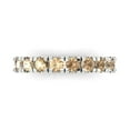 thumbnail image 1 of 1 ctw Wedding Band for Women - 14K White Gold Yellow Moissanite Stackable Eternity Ring, 1 of 6