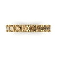thumbnail image 1 of 1 ctw Wedding Band for Women - 18K Yellow Gold Simulated Champagne Diamond Stackable Eternity Ring, 1 of 6