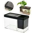 thumbnail image 1 of 1 desktop ecological fish tank Clearance! Mall Fish Tank Stackable Fish Tank Divided Compartments Fish Tanks, 1 of 9