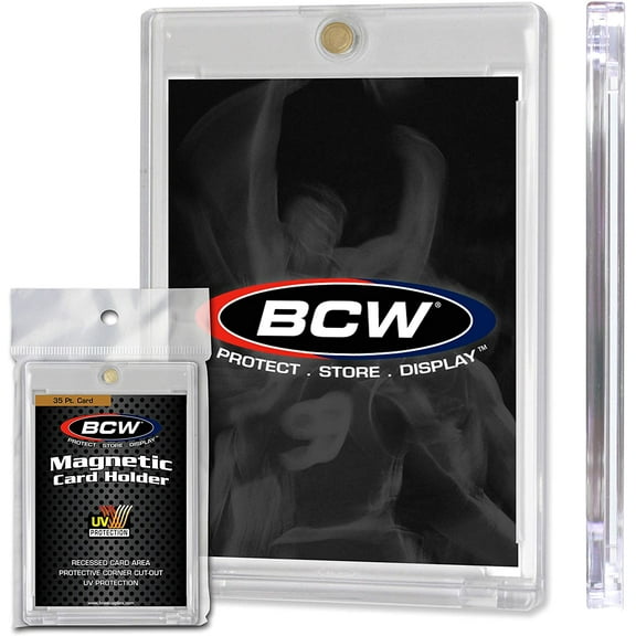 1 display of 20 BCW Magnetic 35pt. Standard Sized Card Holders