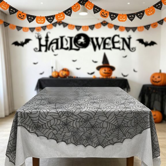 Under 1 dollar Halloween Savings Halloween Tablecloth for Outdoor indoor Yard Garden Porch Halloween Party Decoration Halloween Decorations indoor Outdoor