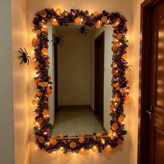 Under 1 dollar Halloween Savings Halloween and Thanksgiving Glowing Fuzzy String Decorative LED Light Strings Wicker Garden Decorative Lights Halloween Decorations indoor Outdoor