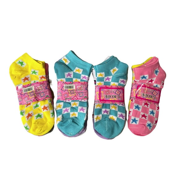 1 dozen Ladies lowcut Socks Sea Stars in assorted colors (women 9-11)