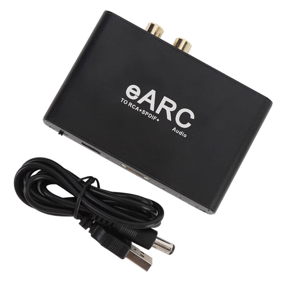 1. eARC Converter Adapter Transmits HDTV Signals to Optical/3.5mm with HiFi 24Bit/192KHz Output & Volume Control