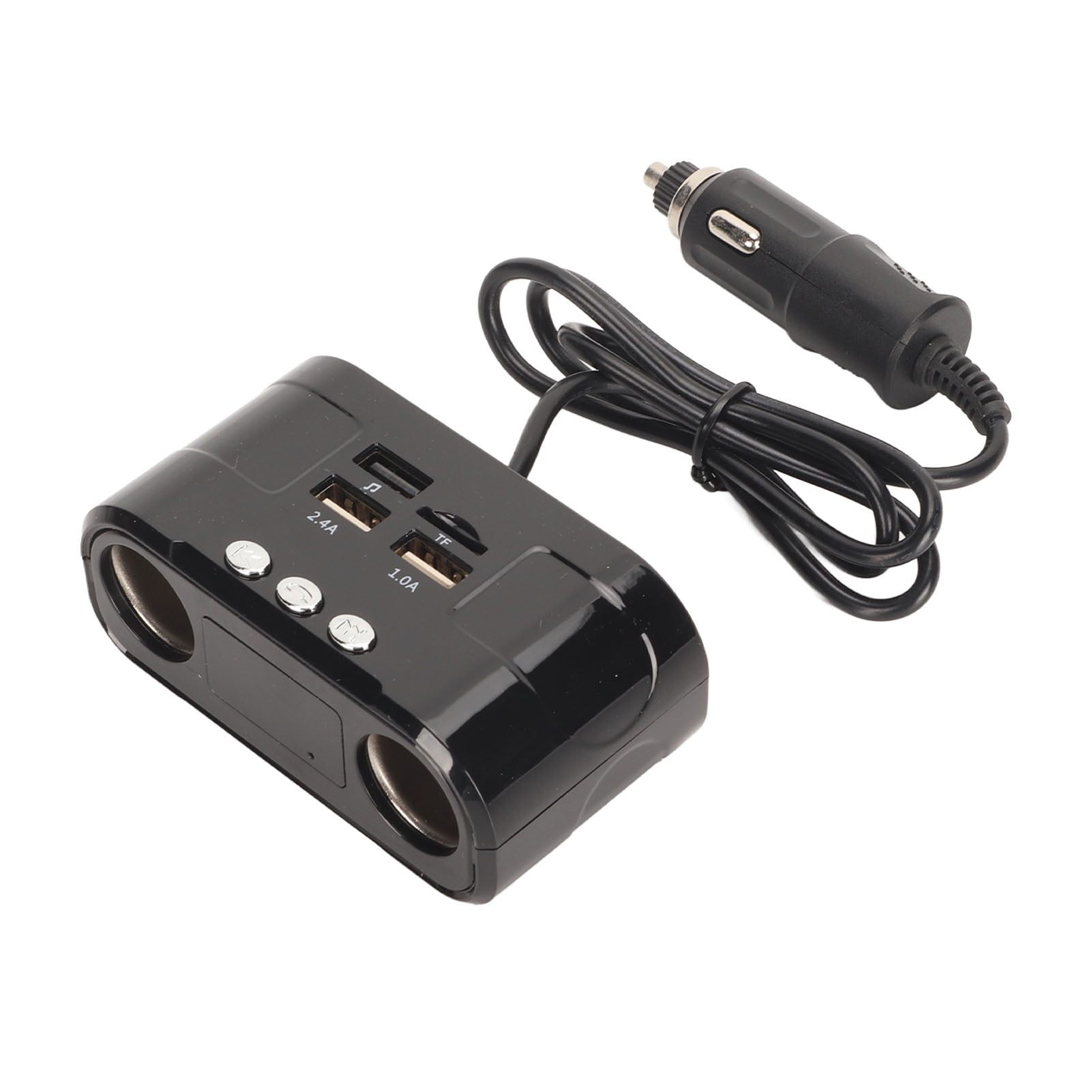 1 for 2 Car Charger Dual USB Universal Support Memory Card Car
