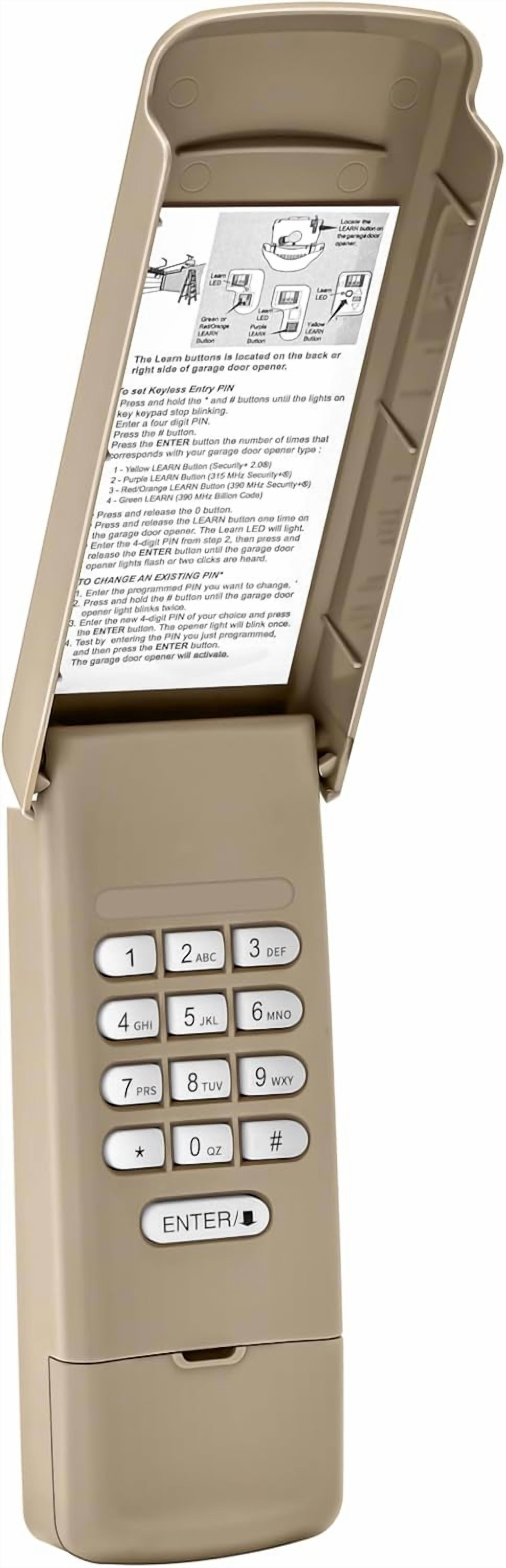 1 for 877MAX/878MAX/877LM Universal Garage Door Opener Keypad - Walmart.com