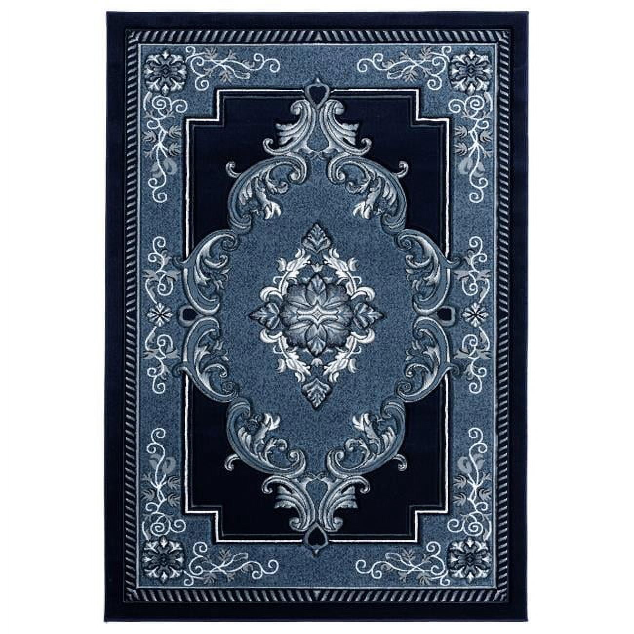 1 ft. 10 in. x 2 ft. 8 in. Bristol Fallon Navy Rectangle Accent Rug ...