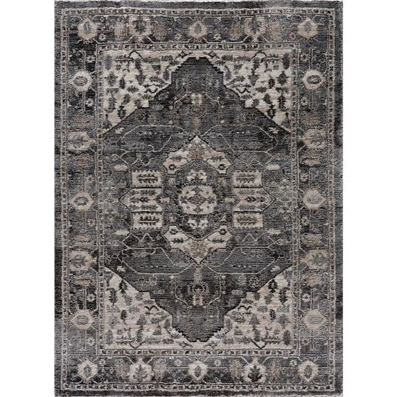 1 ft. 10 in. x 3 ft. Portsmouth Originality Rectangle Accent Rug - Grey