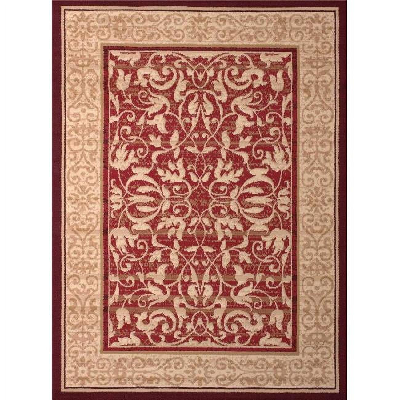 1 ft. 11 in. x 3 ft. 3 in. Dallas Baroness Accent Rug, Red - Walmart.com