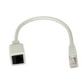 thumbnail image 1 of 1 ft. 350MHz CAT5e Ethernet & Telco PortSaver Gray Patch Cord, 1 of 1