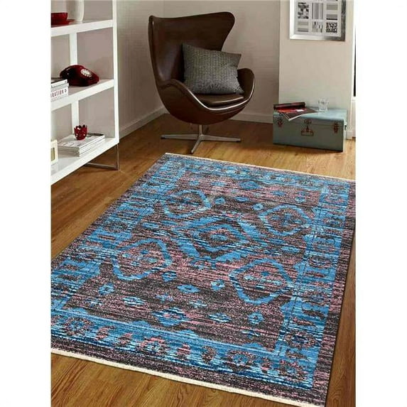 1 ft. 8 in. x 2 ft. 10 in.Oriental Machine Woven Crossweave Polyester Area Rug, Brown