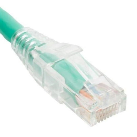 1 ft. CAT6 Clear Boot Patch Cord, Green