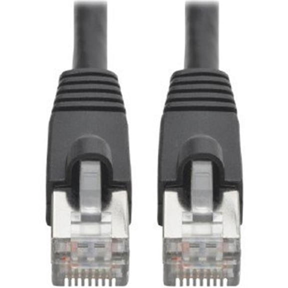 1 ft. CAT6A Snagless Shielded STP Patch Cable, Black
