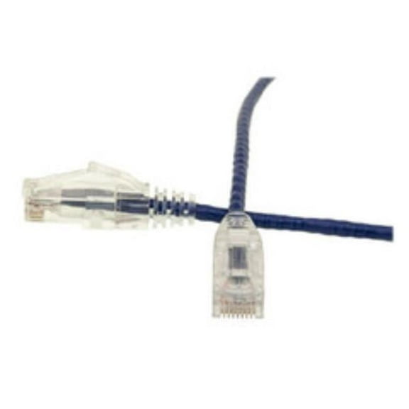 1 ft. Cat6 Purple Slim Ethernet Patch Cable with Snagless & Molded Boot