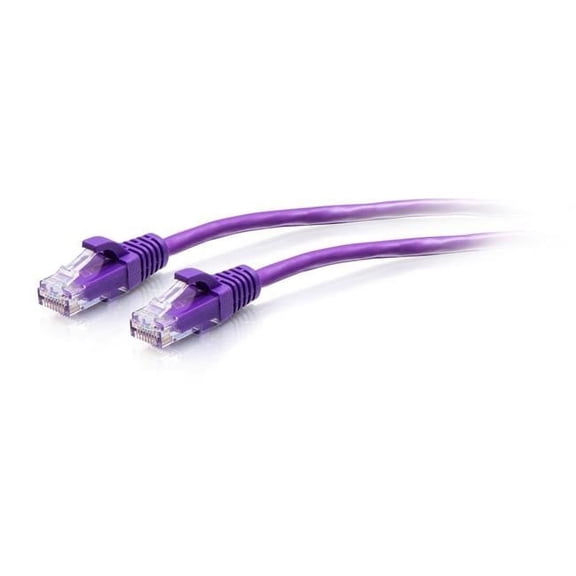 1 ft. Cat6a Snagless Unshielded Twisted Pair Slim Ethernet Network Patch Cable, Purple